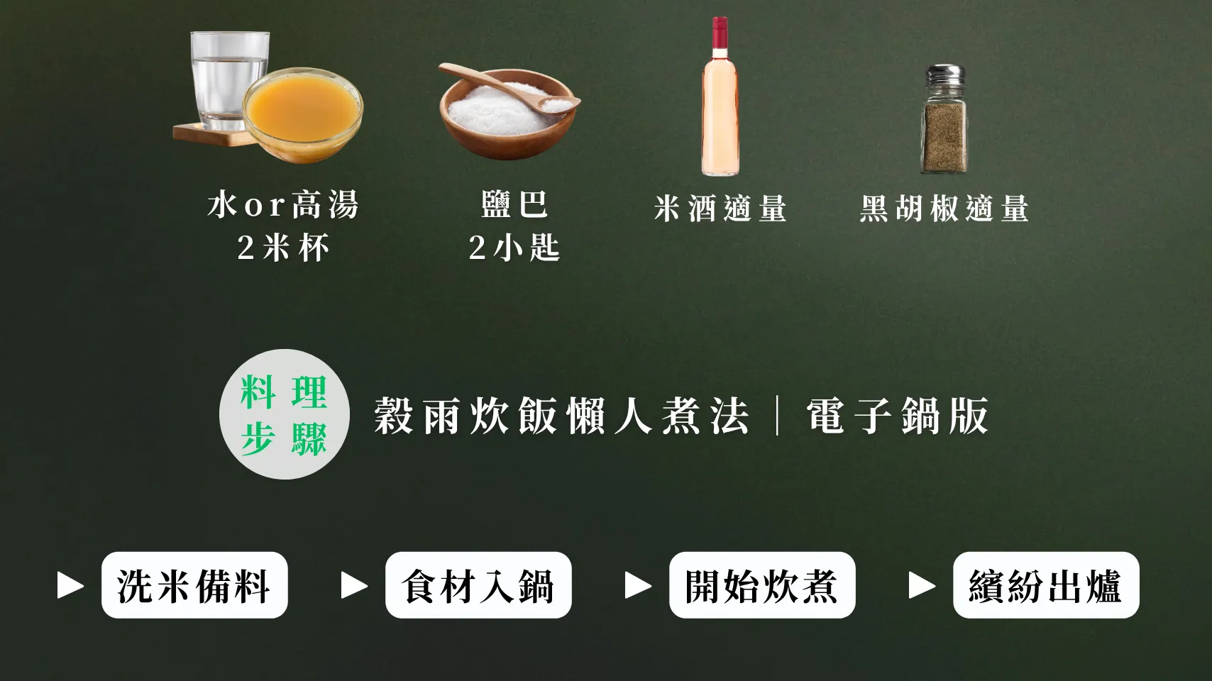 24節氣怎麼吃 穀雨篇 五色炊飯 所需食材