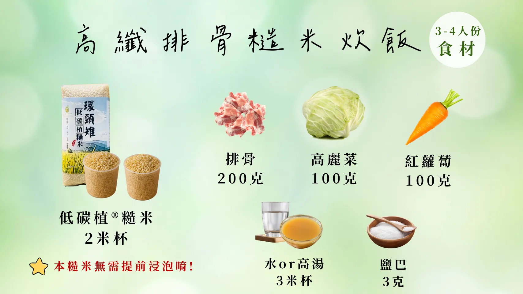 24節氣怎麼吃 春分篇 高纖排骨糙米飯 食譜