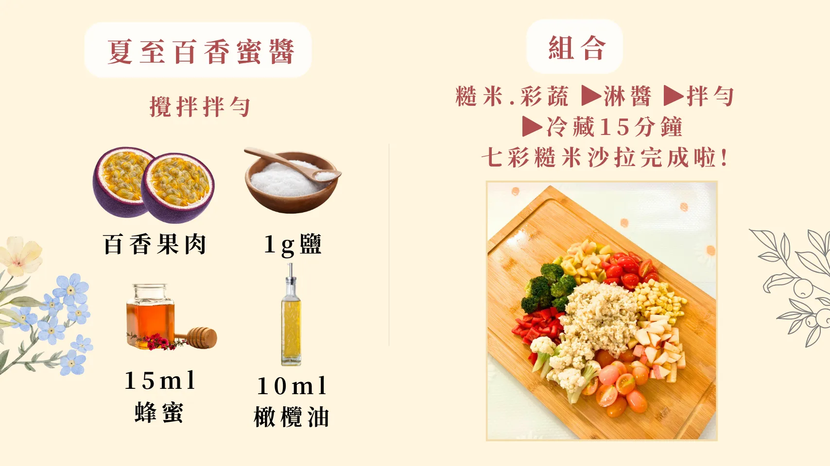 24節氣怎麼吃 夏至篇 七彩糙米沙拉 健康 爽身