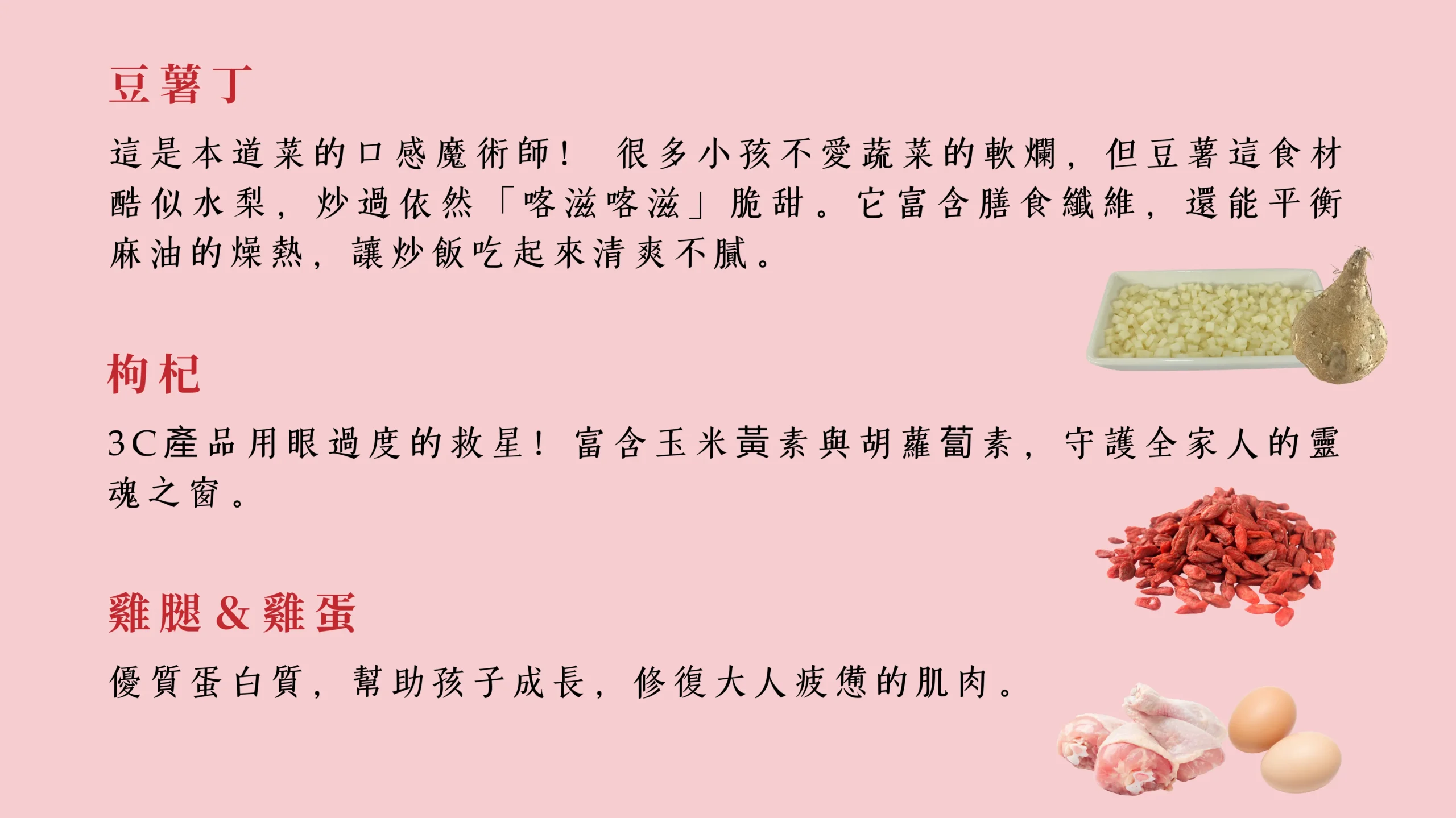 食材營養與功效介紹圖