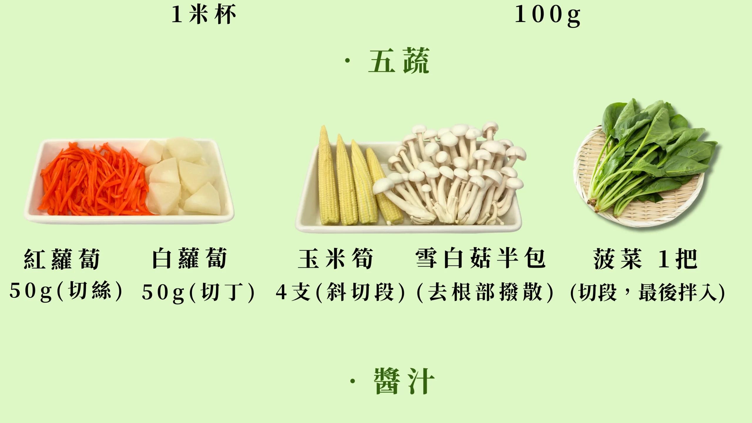 低碳植料理食材玉米筍菇類蔬菜搭配
